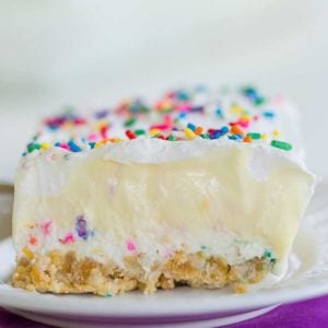 No Bake Funfetti Lush Dessert