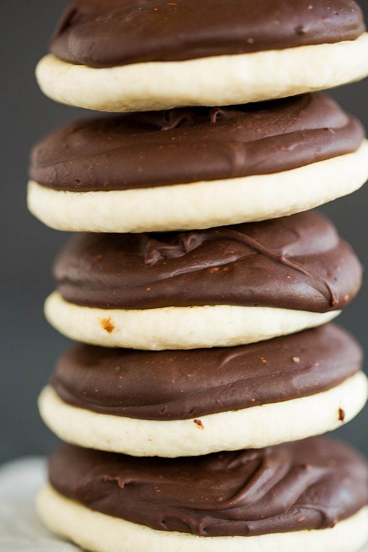 A big stack of homemade Bergers cookies!
