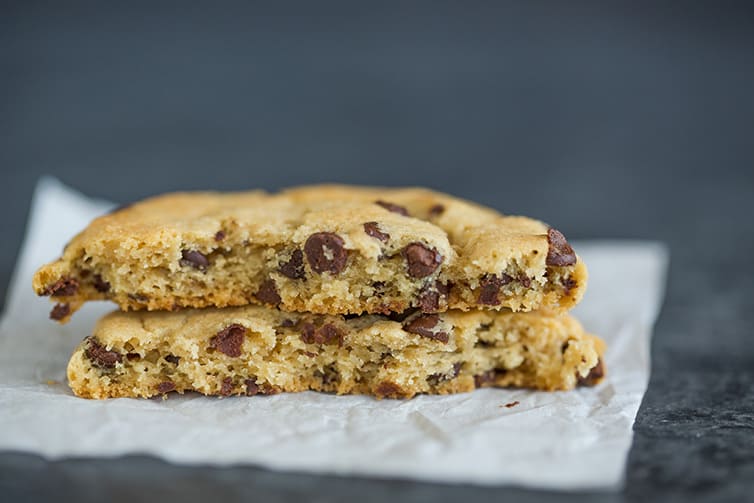 Delicious soft and chewy chocolate chip cookies.