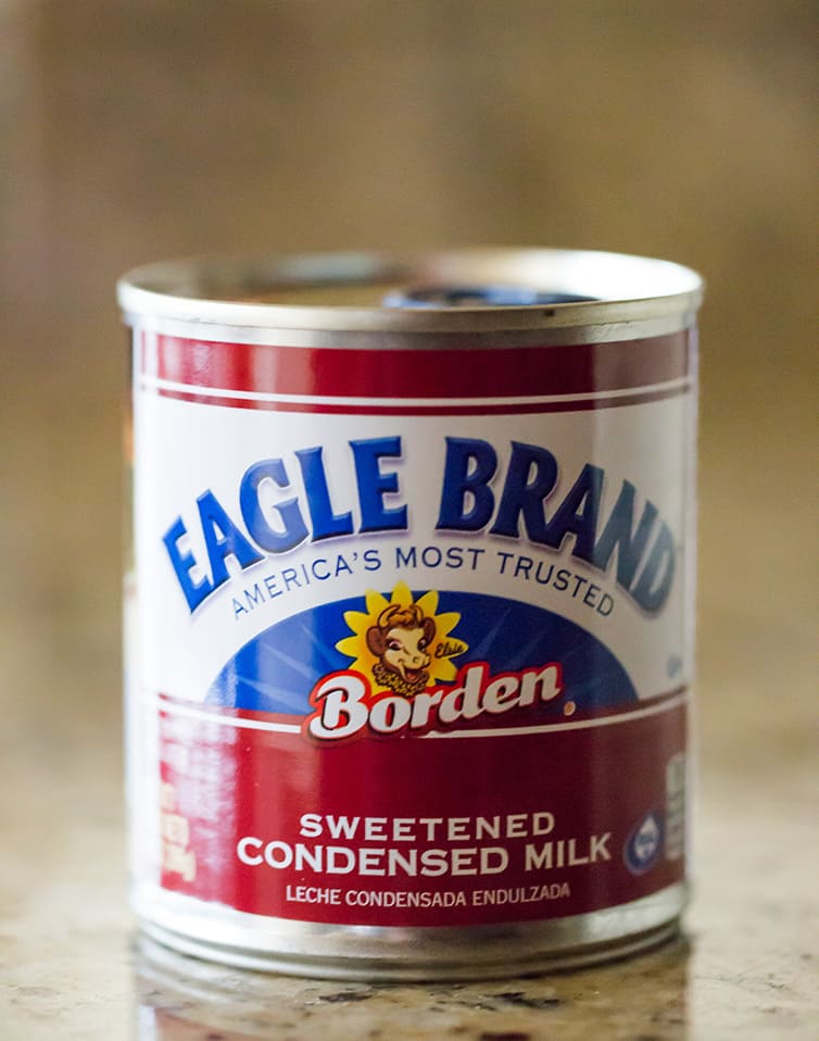Eagle Brand sweetened condensed milk, ready to make magic bars!