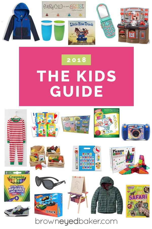 A collage of items perfect for gifting to toddlers and preschoolers.