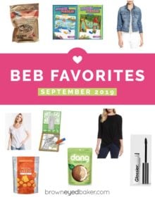 A collage of products with the text "BEB Favorites September 2019"