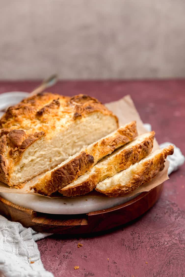 Sliced Irish soda bread