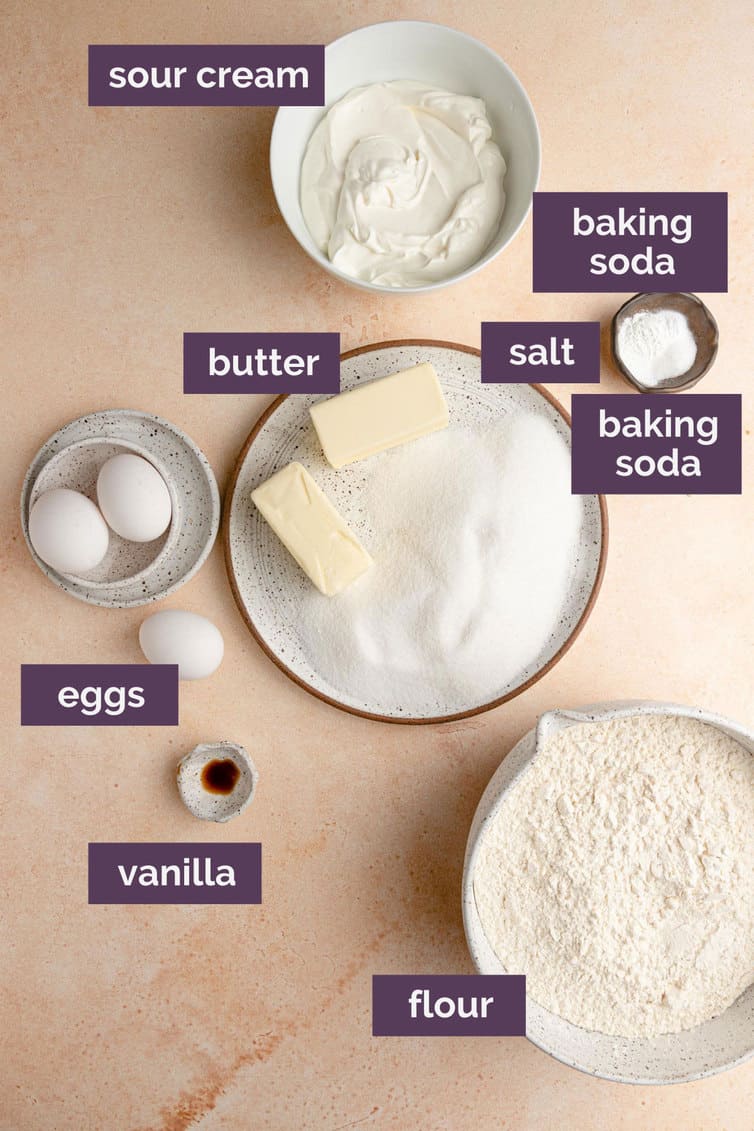 Ingredients for Lofthouse Cookies prepped and labeled.