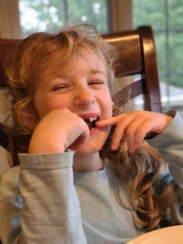 Little girl laughing.